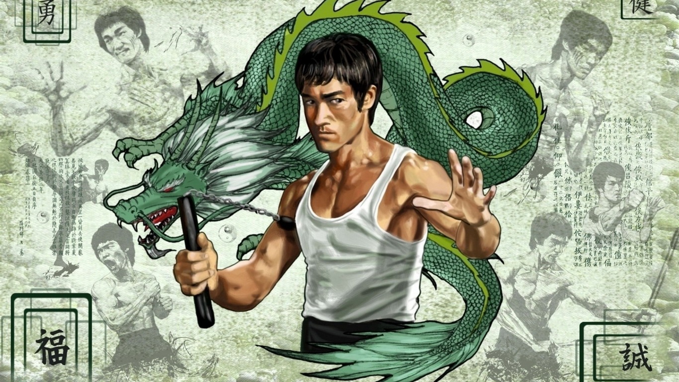 Bruce Lee Chinese Kung Fu HD Desktop Wallpaper 12