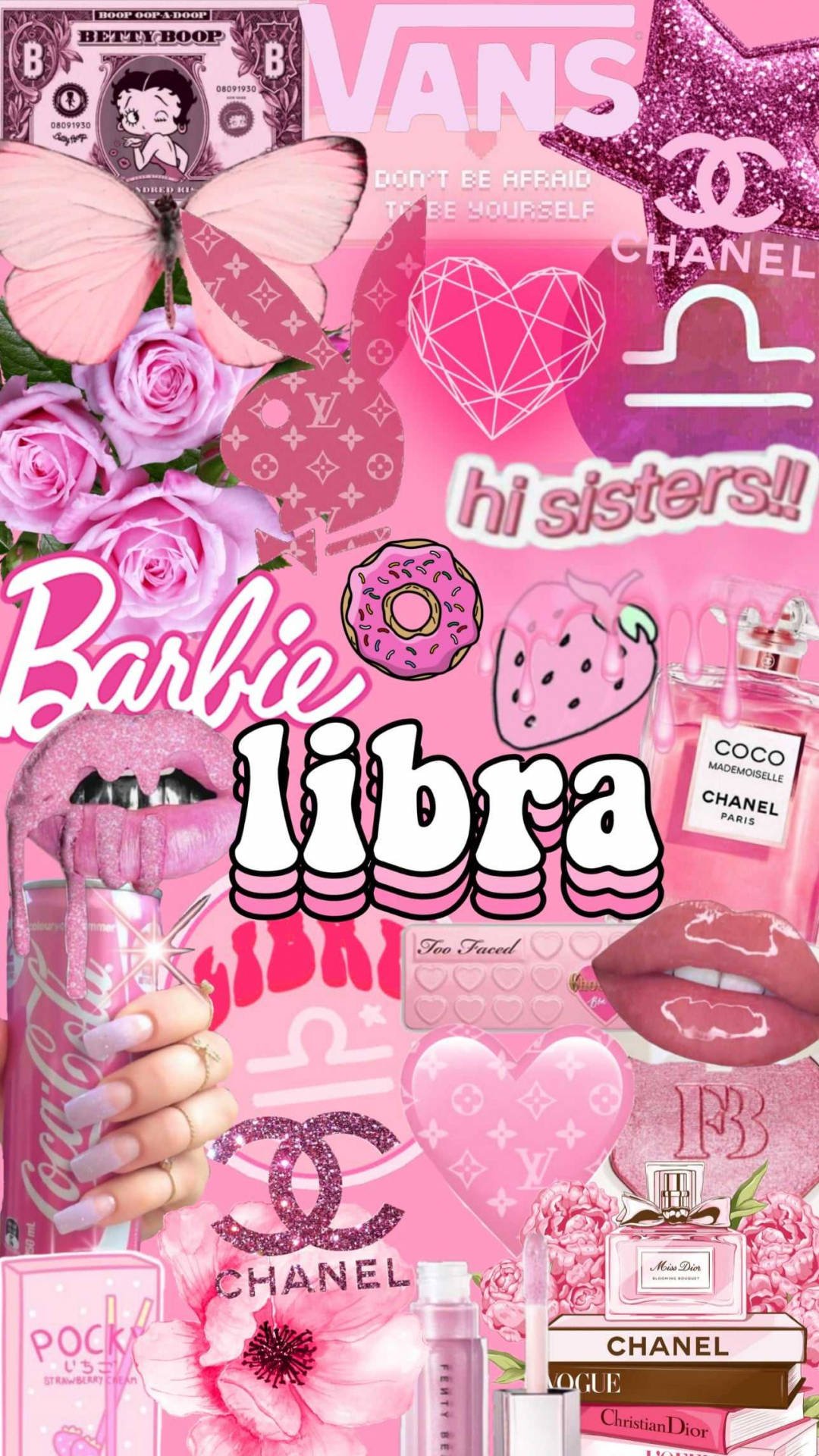 Download Libra Zodiac Pink Aesthetic Wallpaper