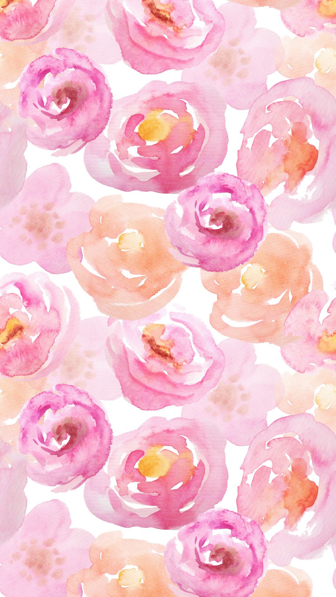 Pink Watercolor Flowers Wallpaper Free Pink Watercolor Flowers Background