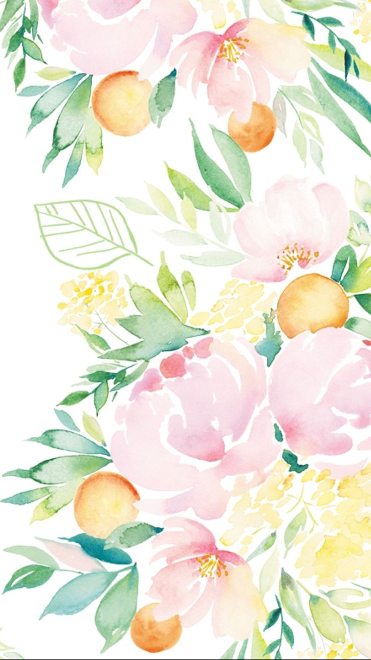 Inspiration. Watercolor wallpaper, Flower wallpaper, Floral watercolor