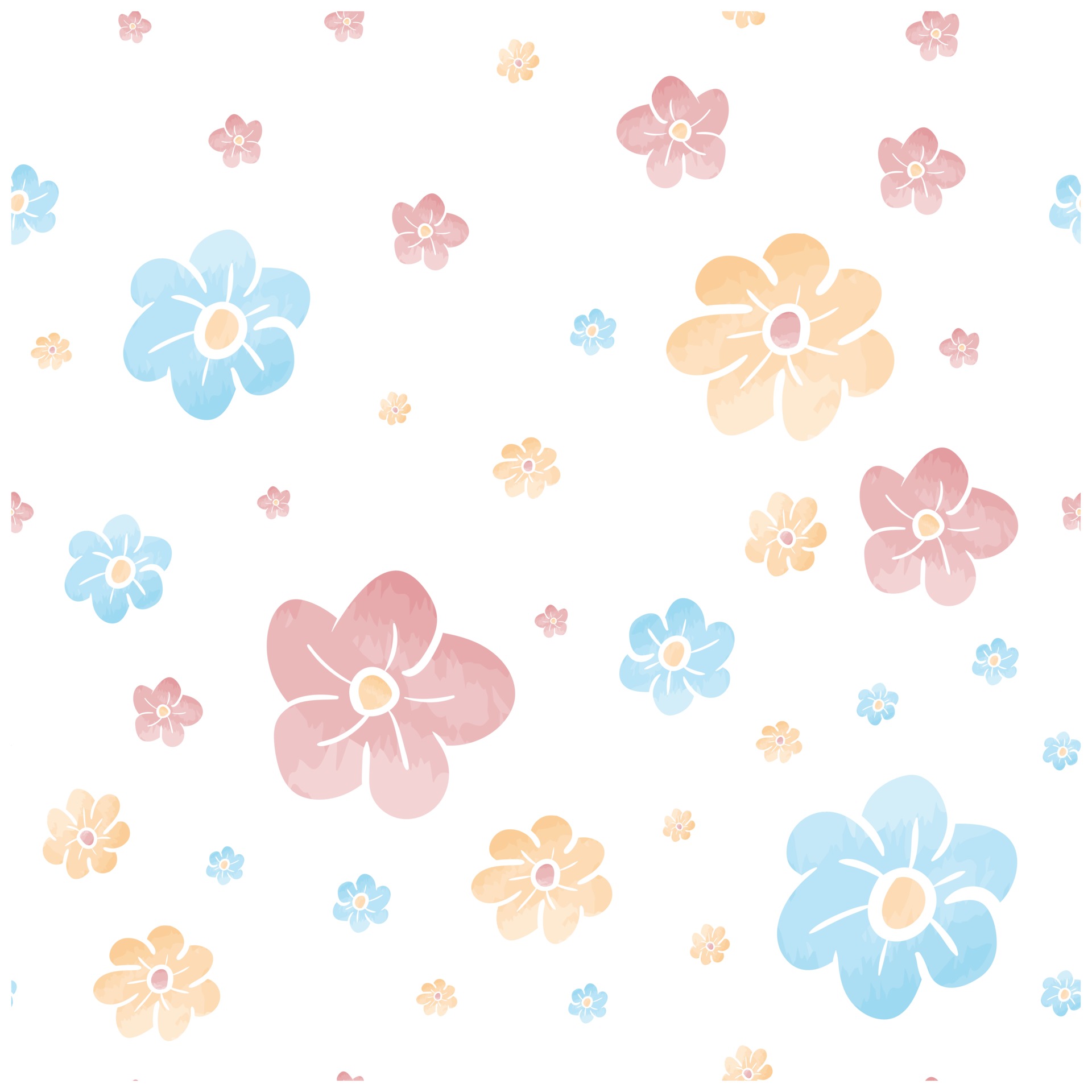 watercolor flower petal seamless pattern for wallpaper