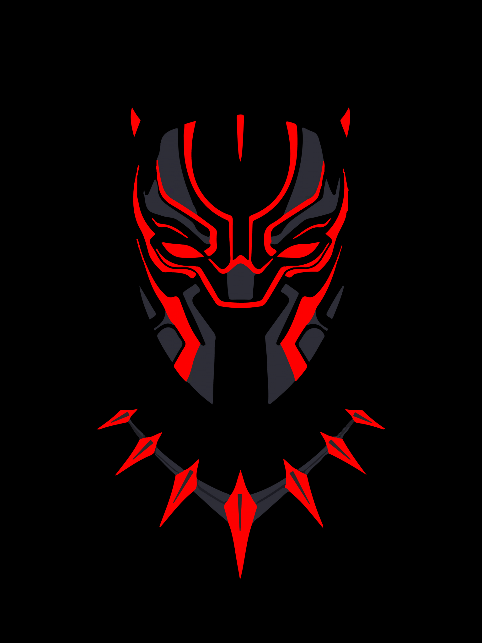 Black Panther Wallpaper 4K, Marvel Superheroes, Black Background, AMOLED, Black Dark