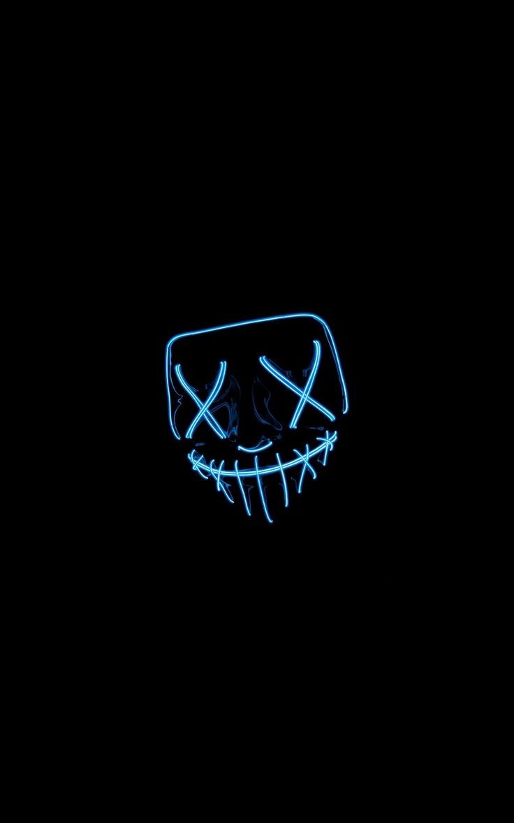 Wallpaper neon darkness mask dark. Pastel cameras, Halloween wallpaper background, Neon