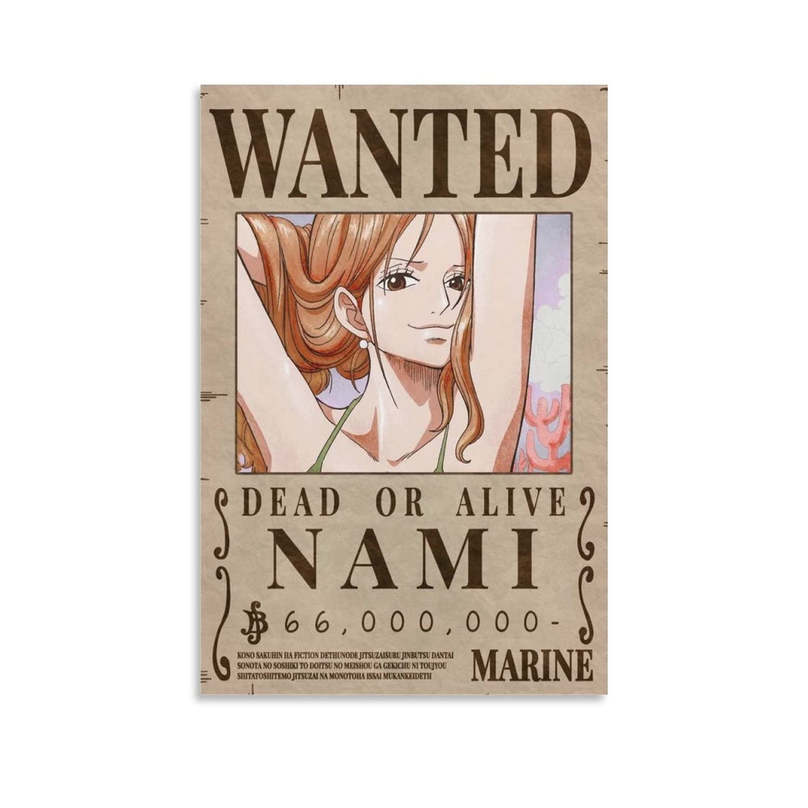 Poster One Piece Wanted Bounty Robin Bounty Wanted Poster Anime Poster Abstract Poster Room Aesthetics Poster (7) Room Decor Bathroom Decor Canvas Print Poster and Picture Print Modern Family Bedroom: Posters