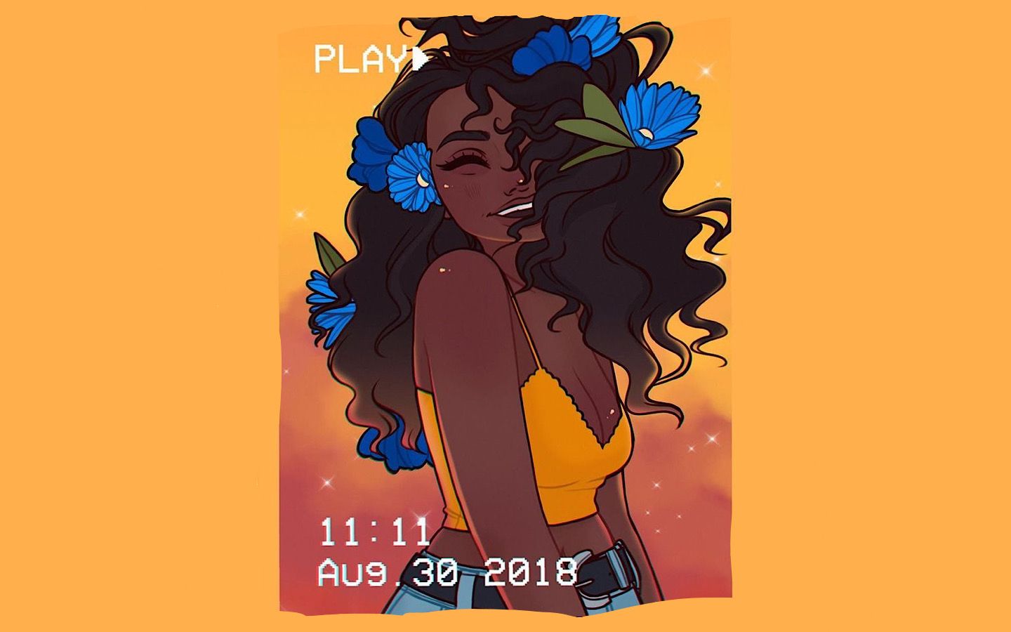 Black Girl Magic Instagram Yellow Computer Wallpaper. Black girl art, Black girl cartoon, Black girl instagram