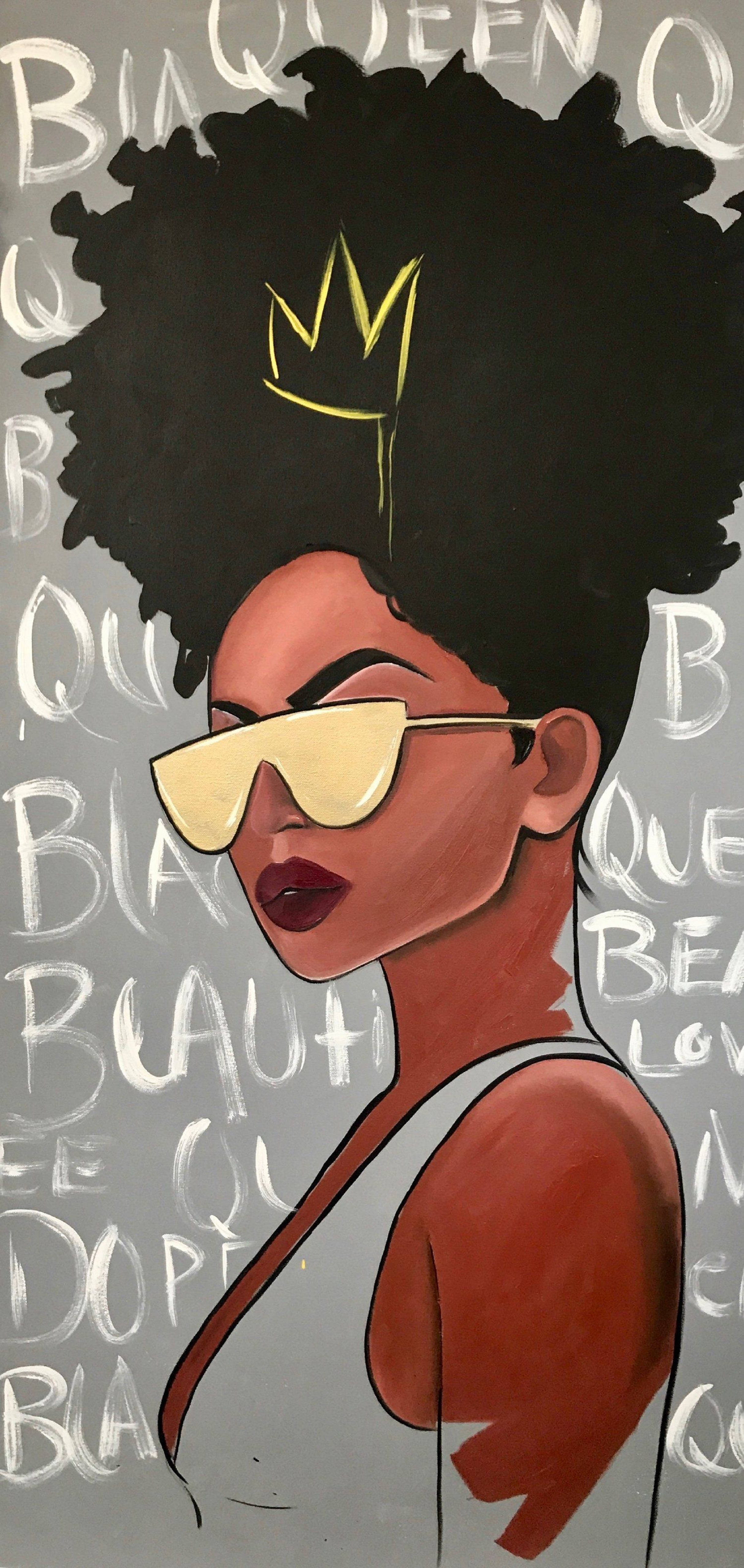 Download Cute Black Girl Queen Wallpaper