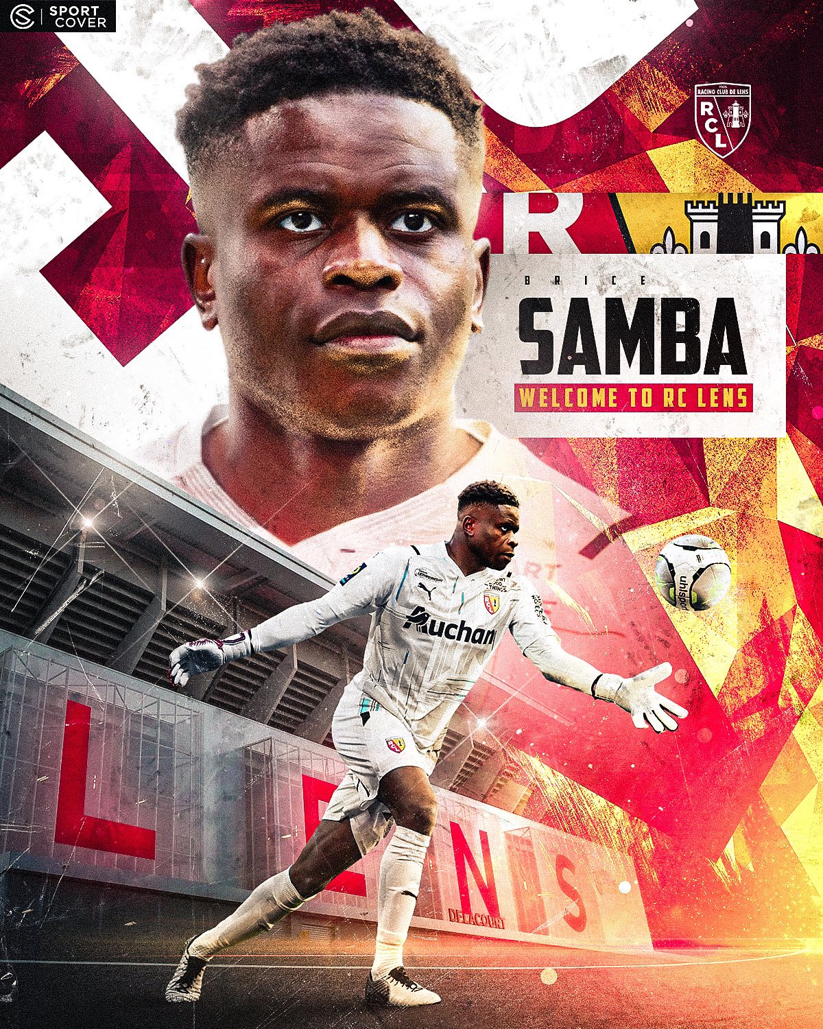 Brice Samba aventure ❤️ Très heureux de rejoindre le RCLens et la où j'espère pouvoir aider le club à réaliser ses ambitions