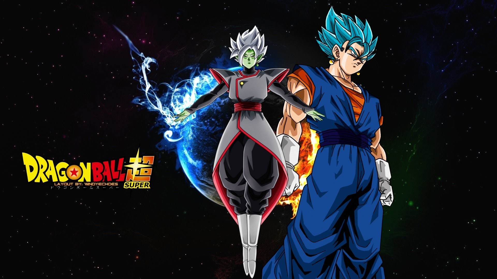 Dragon Ball Super Super Saiyan Blue Vegito Dragon Ball Zamasu Dragon Ball Wallpaper:1920x1080