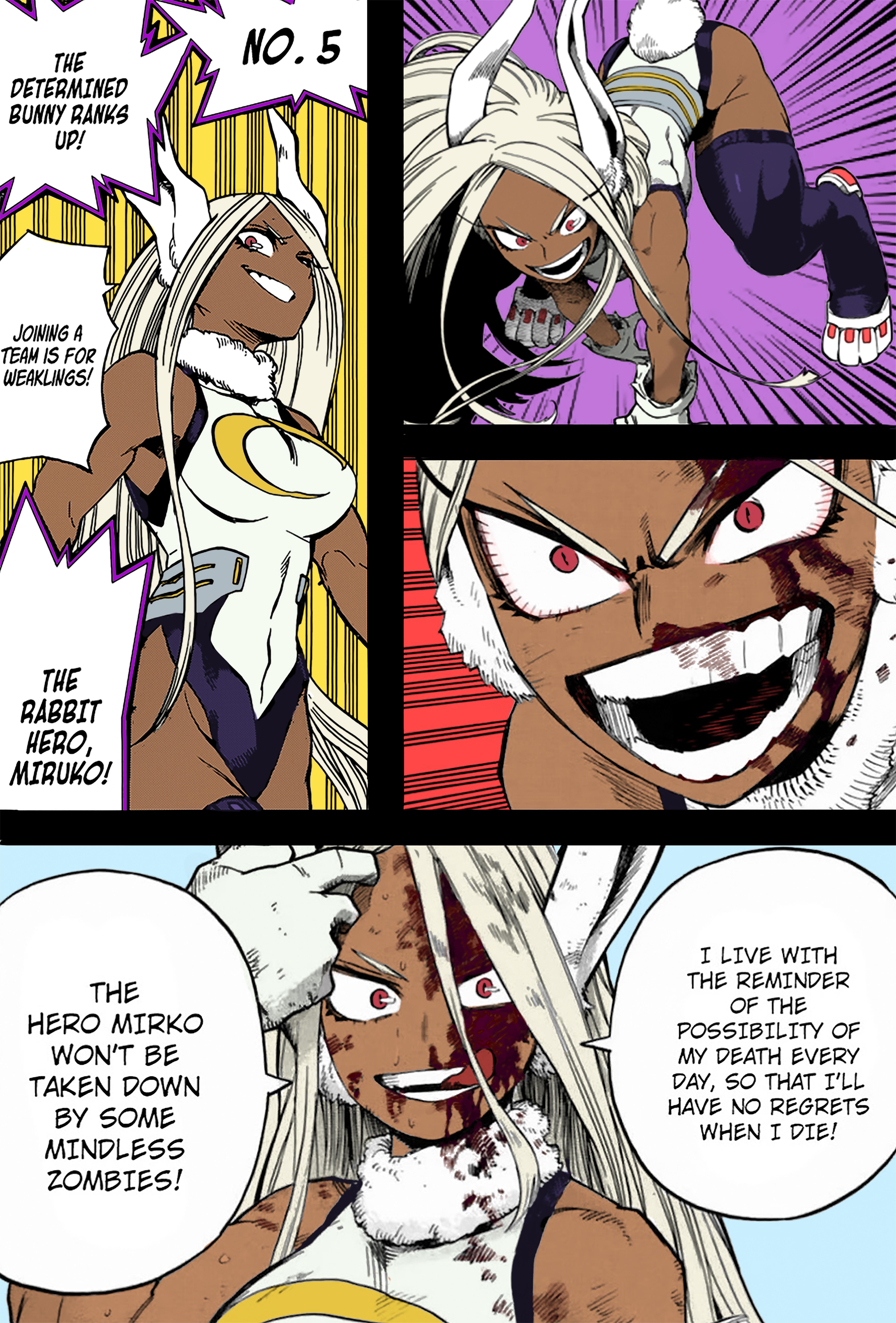 I Made A Mirko Miruko Manga Colored Wallpaper To Celebrate Her Anime Debut!