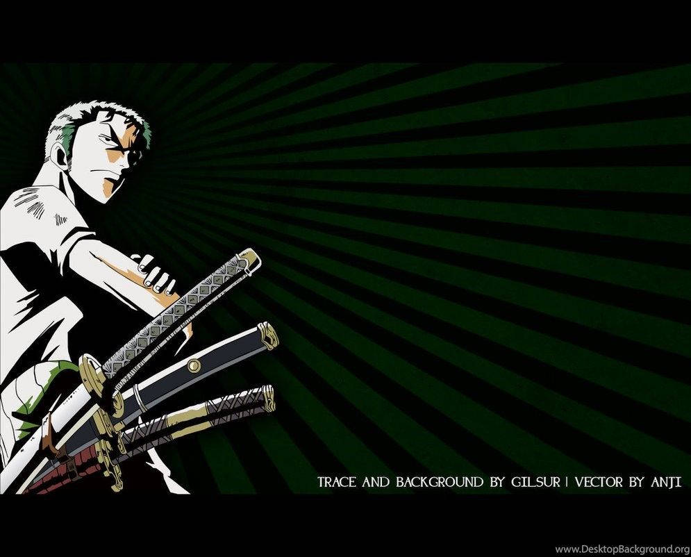 Download Roronoa Zoro Green Stripes Wallpaper