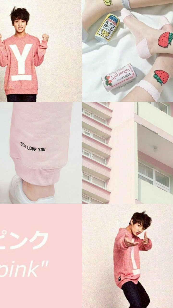 BTS Wallpaper aesthetic pink