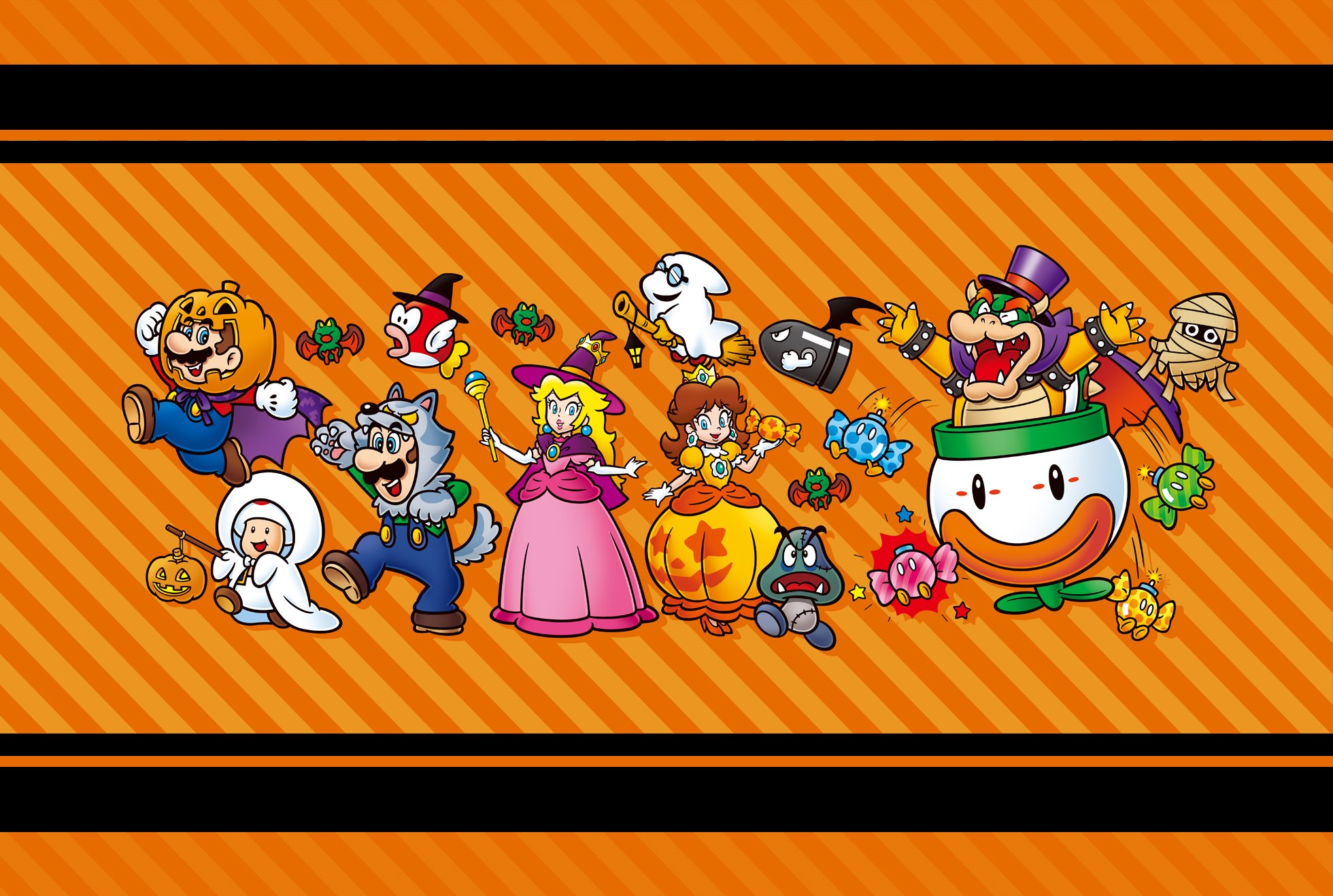 Mario and Friends Halloween Online Puzzle Activity