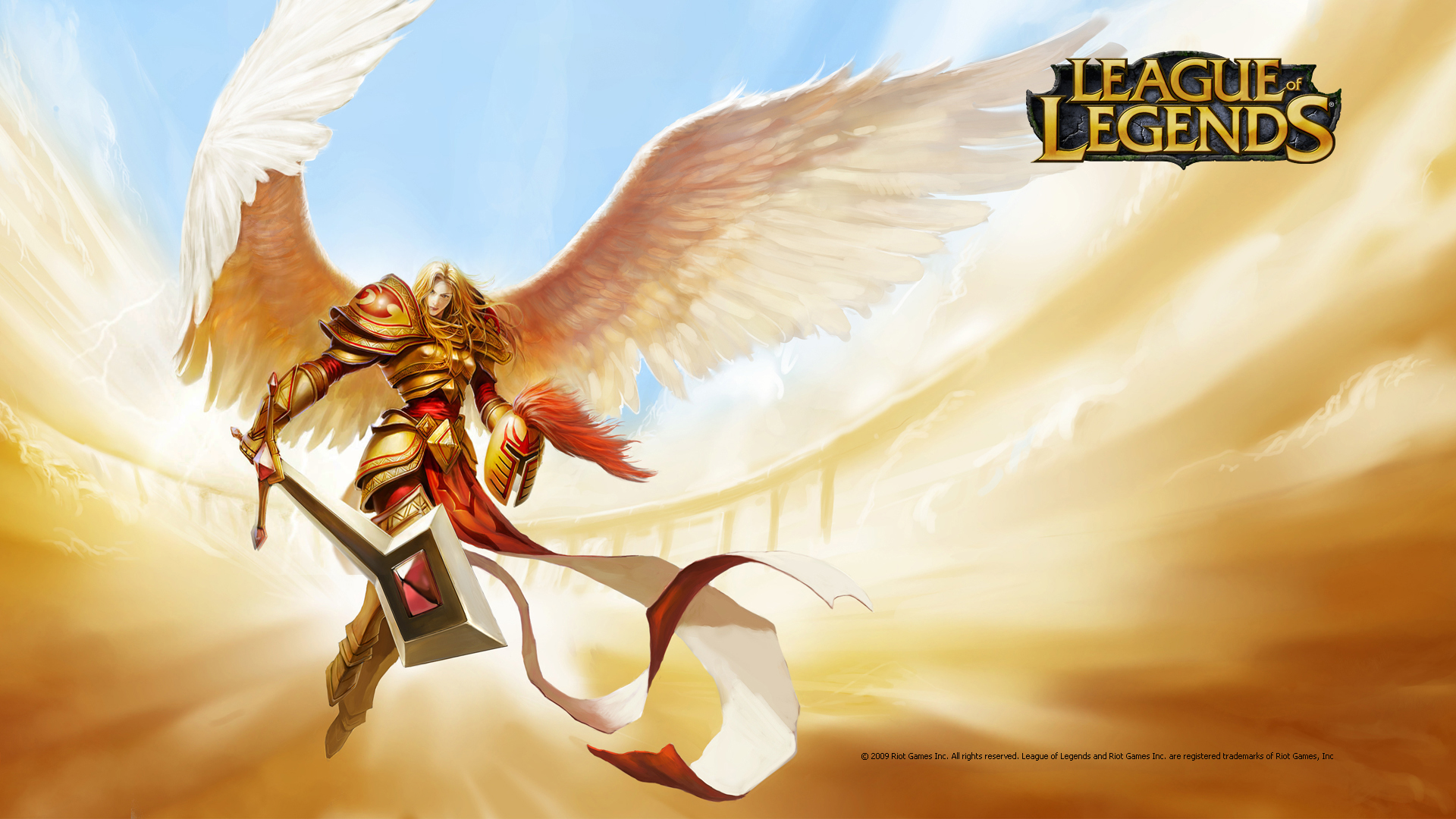 Unmasked Kayle (Chinese) Wallpaper of Legends Wallpaper
