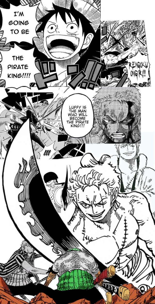 I made some Zoro wallpaper