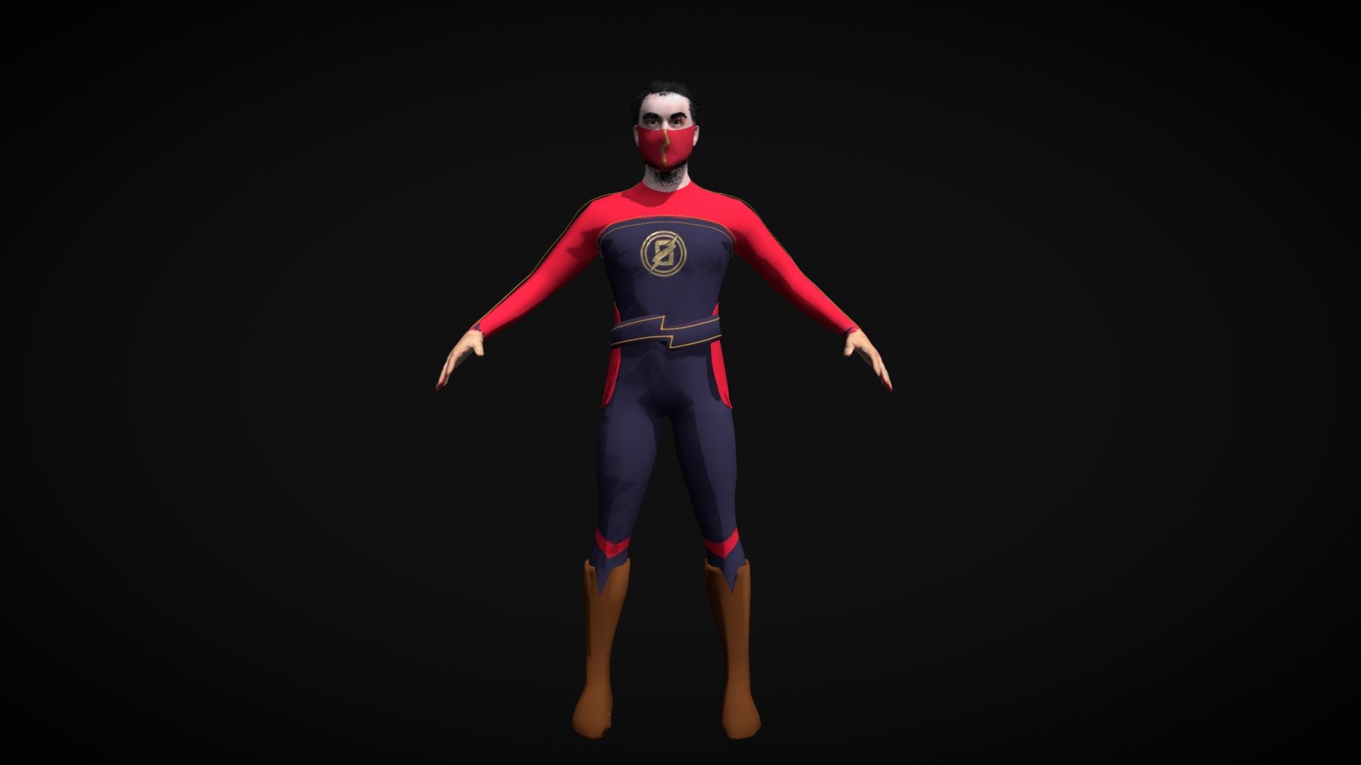 Minnal murali realistic 3D model low res Free 3D model by roystoncinemo [5151d40]