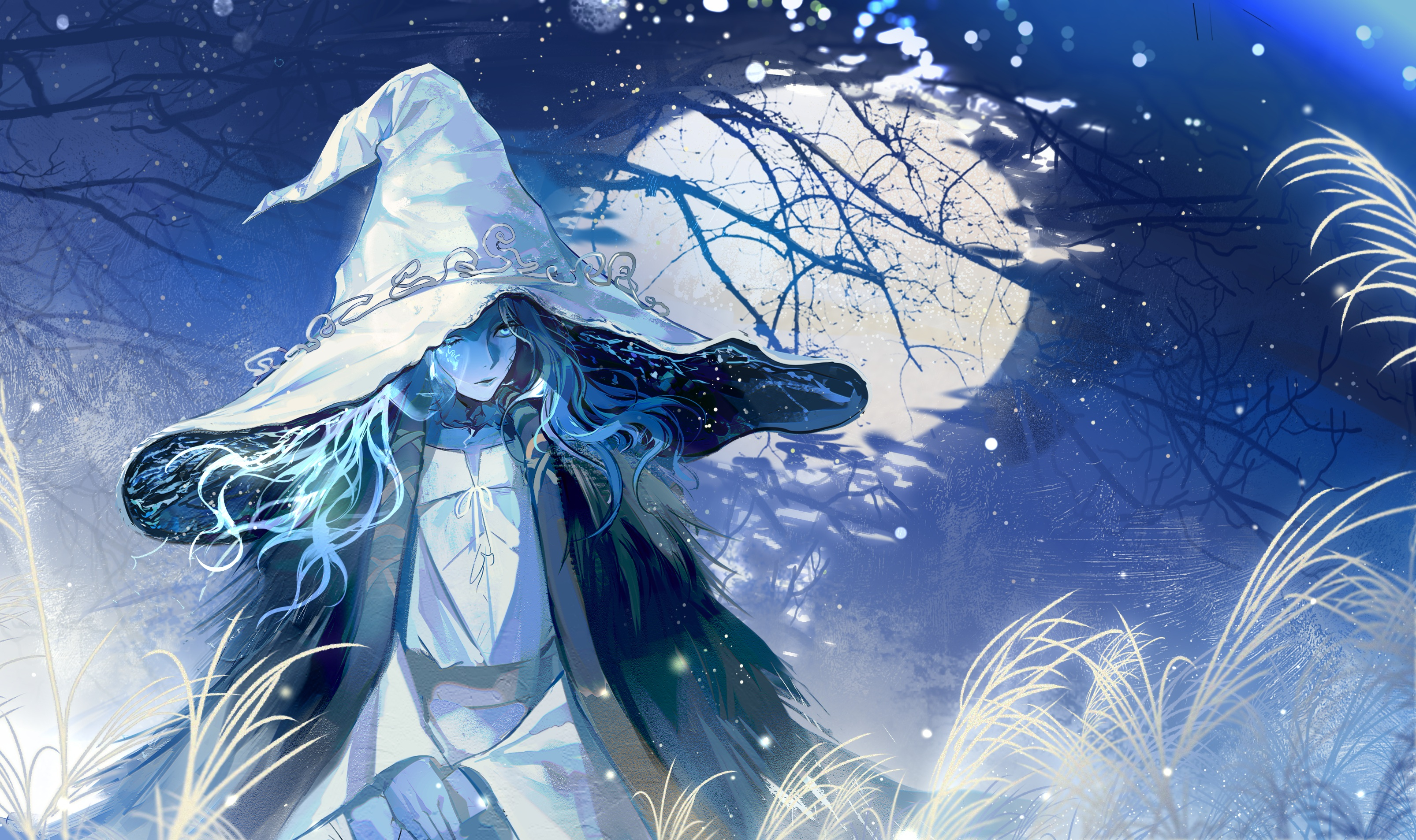 Download 2560x1700 Ranni The Witch, Elden Ring, Anime Style, Moonlight Wallpaper for Chromebook Pixel