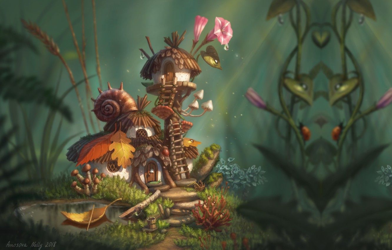 Fairy House Wallpaper