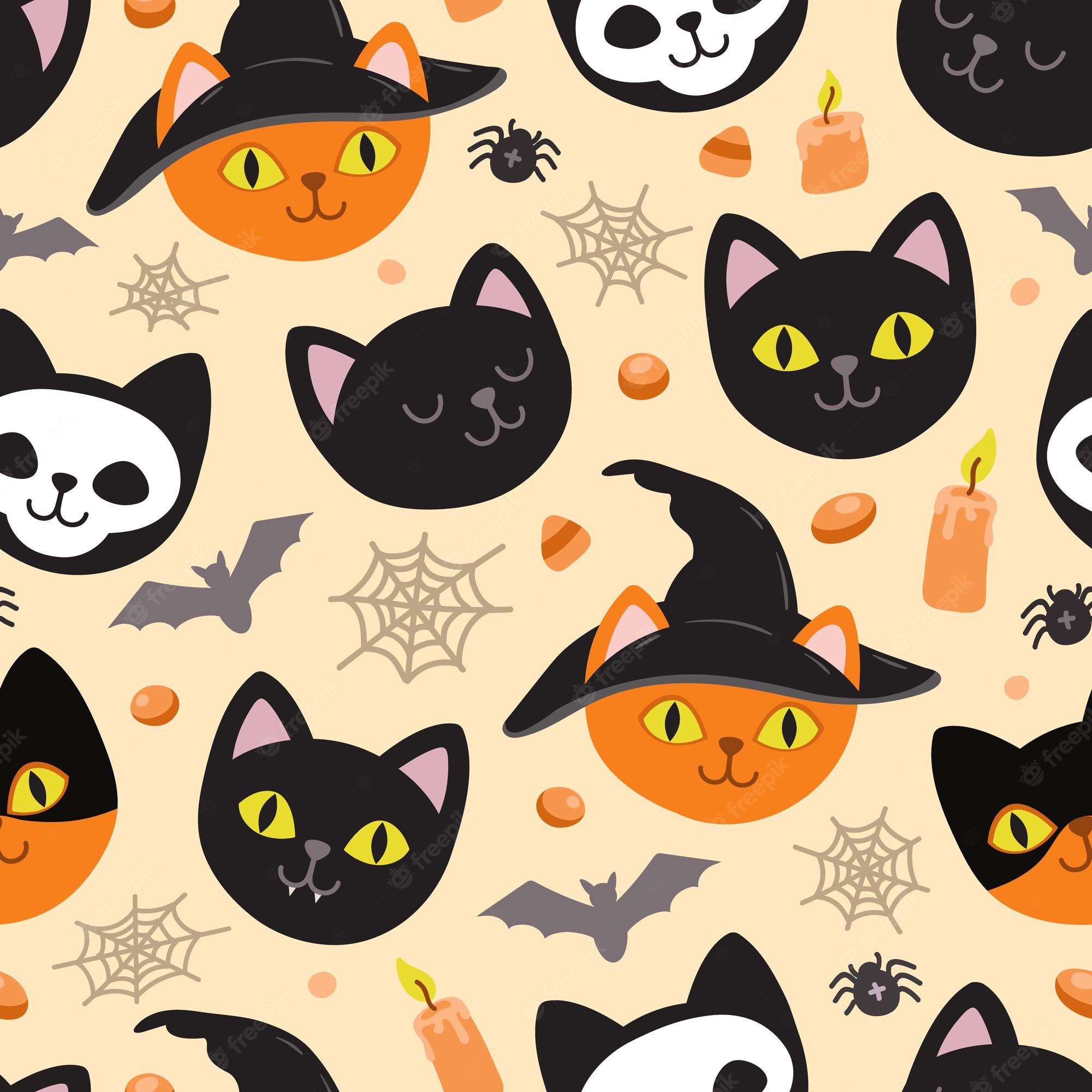 Spooky Halloween Cat Wallpapers - Wallpaper Cave