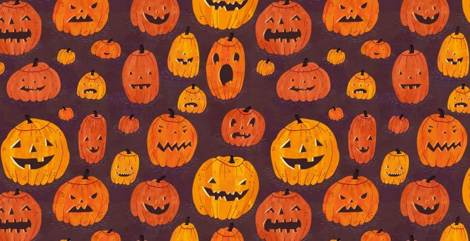 Pumpkin, pattern, halloween wallpaper, HD image, picture, background, cf6205