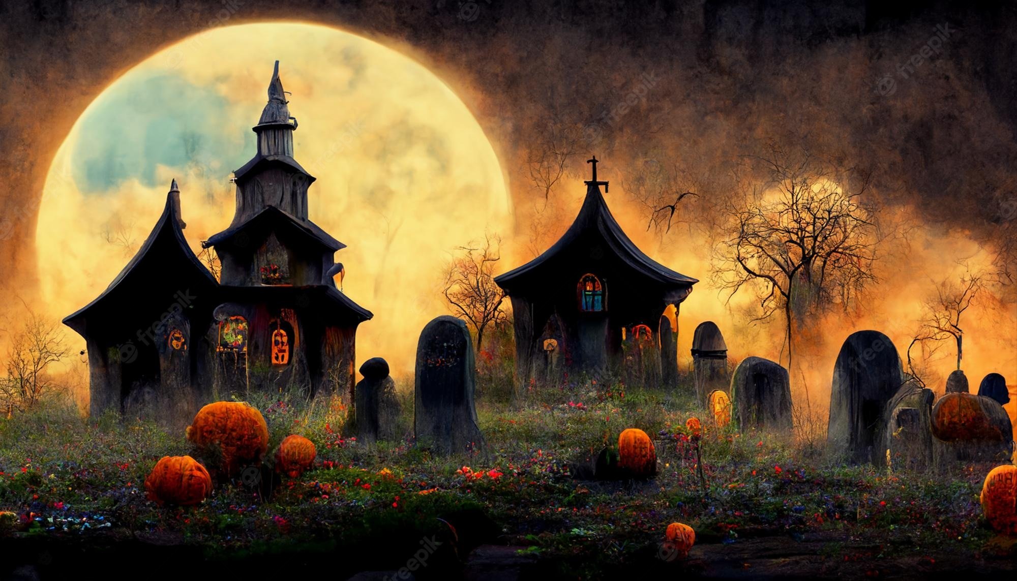 Spooky desktop background Image. Free Vectors, & PSD