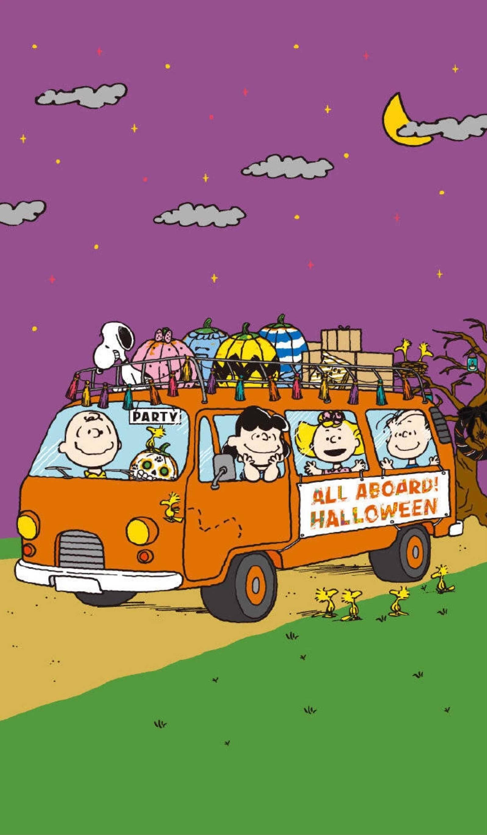 Download Charlie Brown Halloween Camping Wallpaper