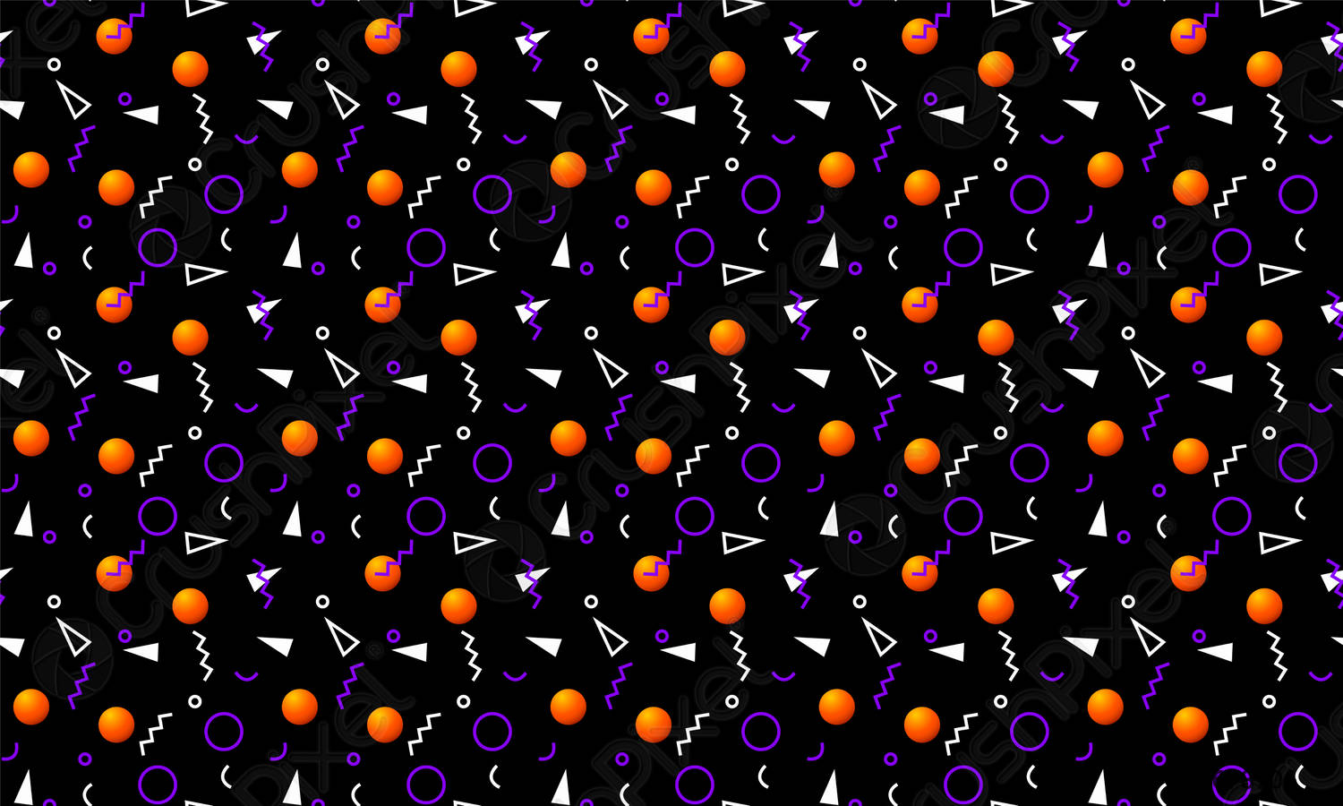 Abstract Halloween themed background and seamless pattern with 80s or vector 2678706