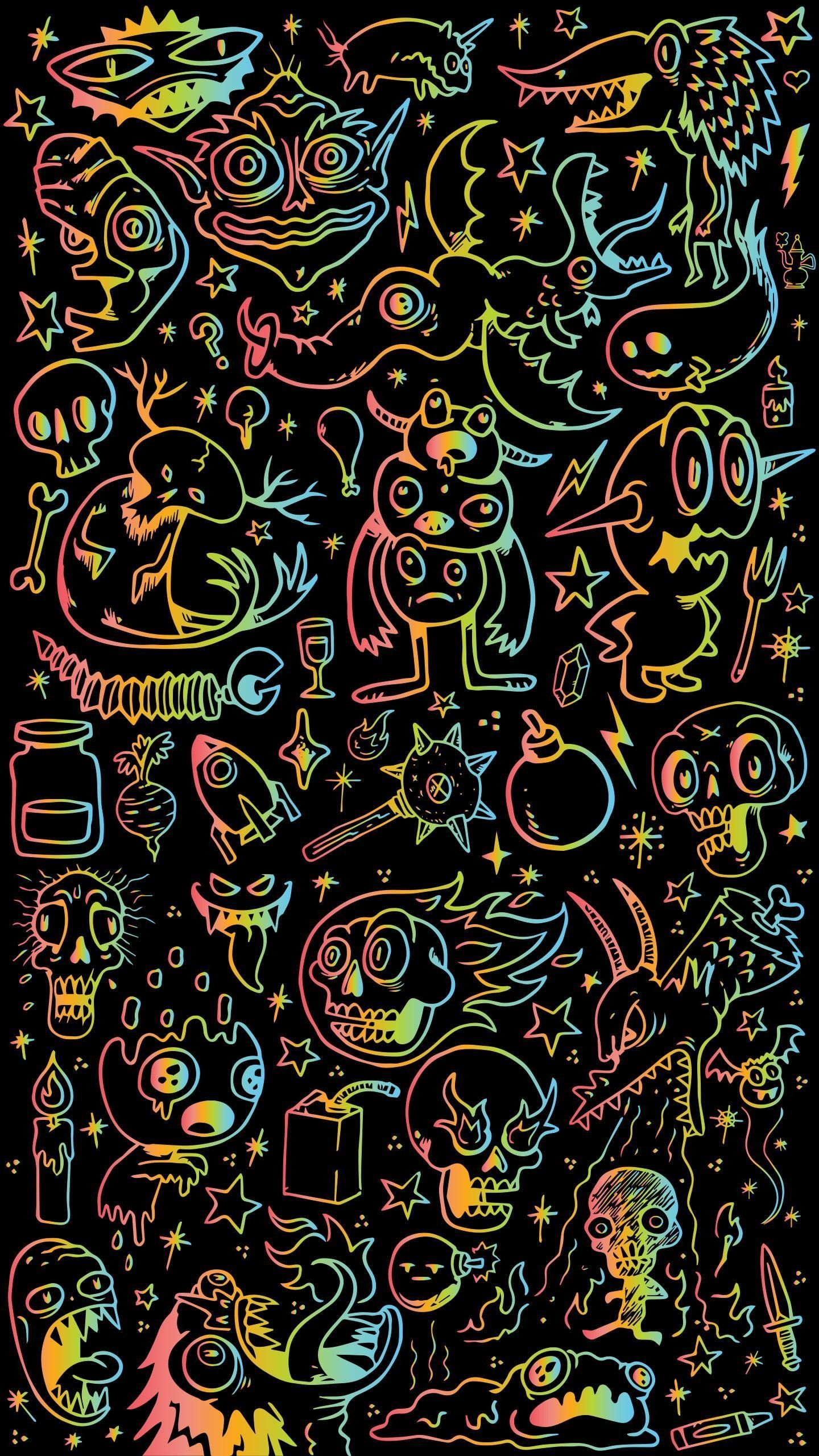 Doodle Art iPhone Wallpaper