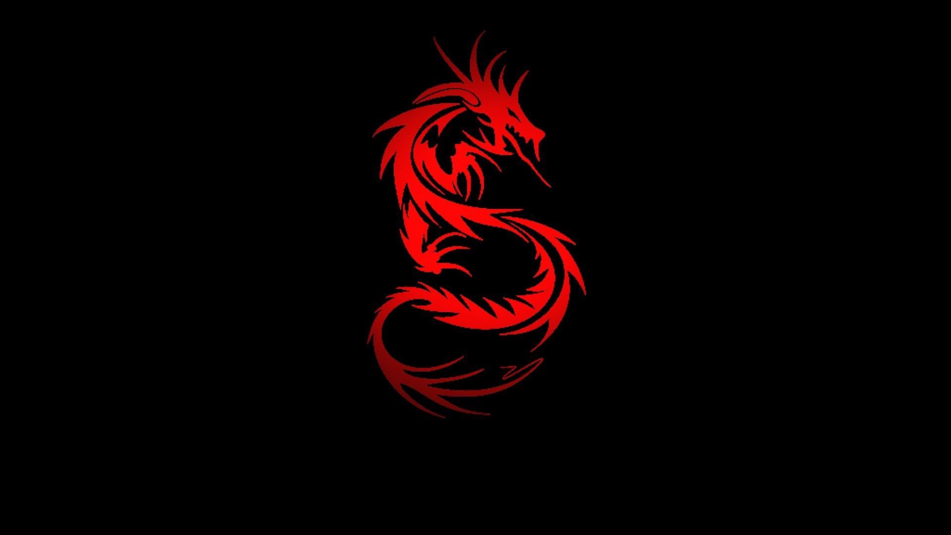 Красный дракон обои14