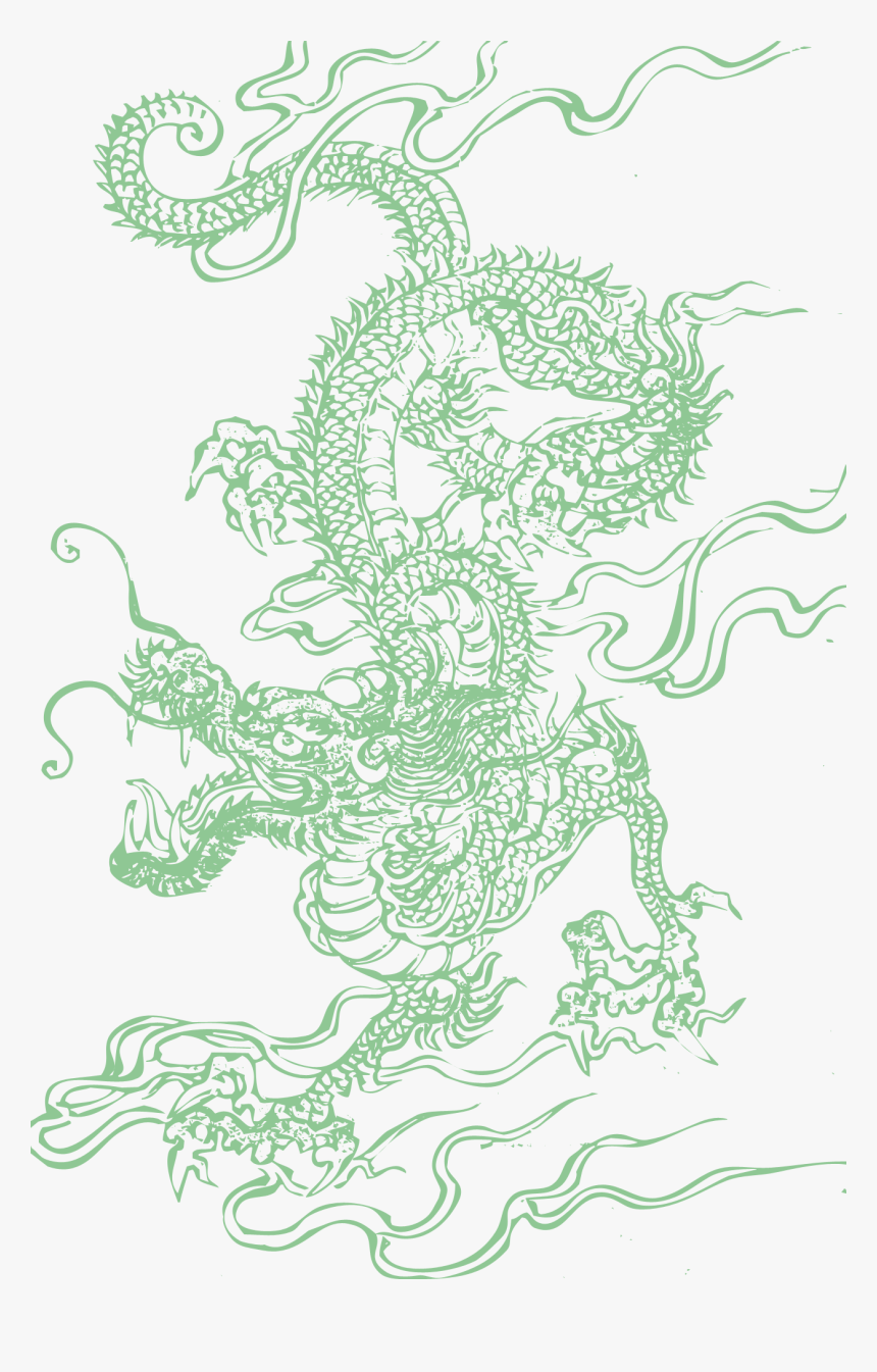 Green Chinese Dragon Dragon, HD Png Download