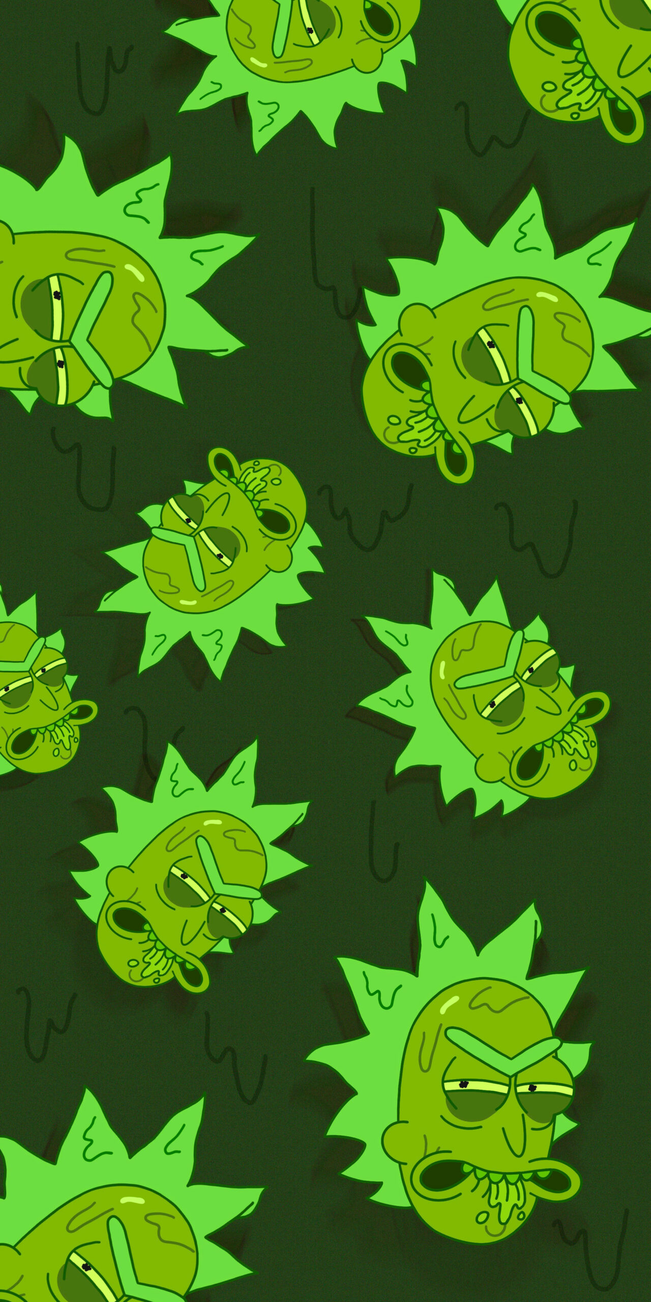 Rick and Morty Phone Wallpaper Wallpaper with Toxic Rick