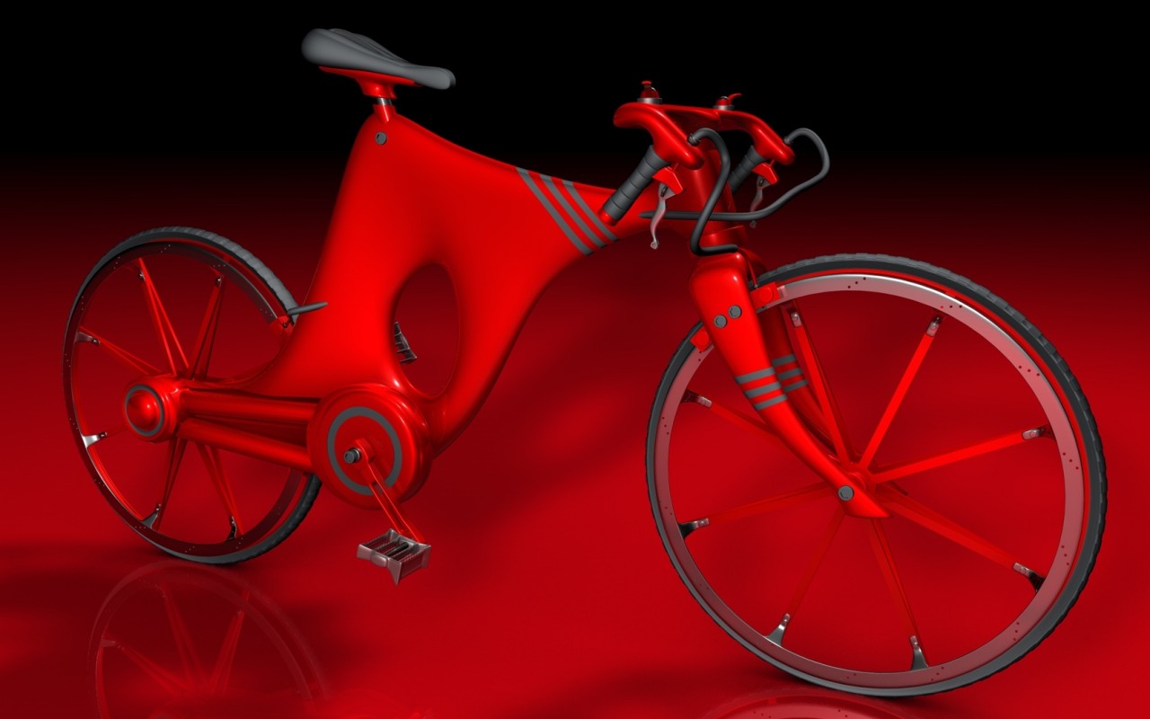 Futuristic bicycle By AtomArts 3D Models. Free