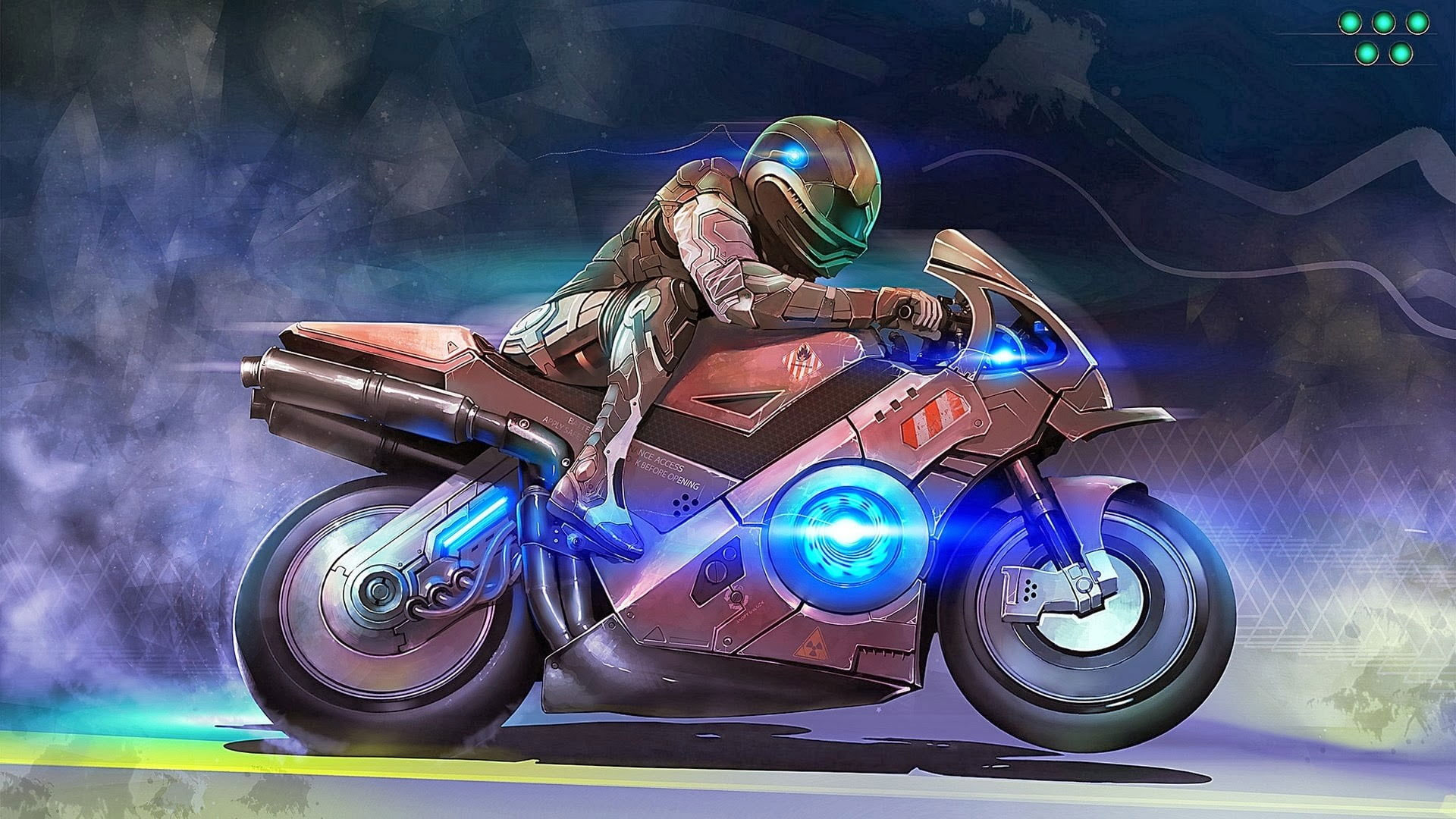 Brown Sports Bike Illustration Wallpaper, Futuristic, Moto GP, Vehicle • Wallpaper For You