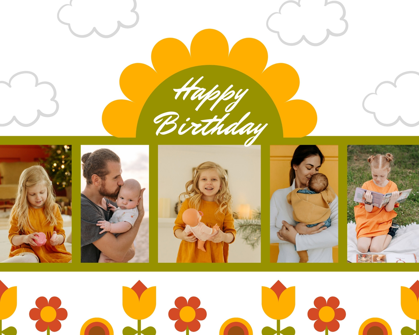 fun birthday photo collage