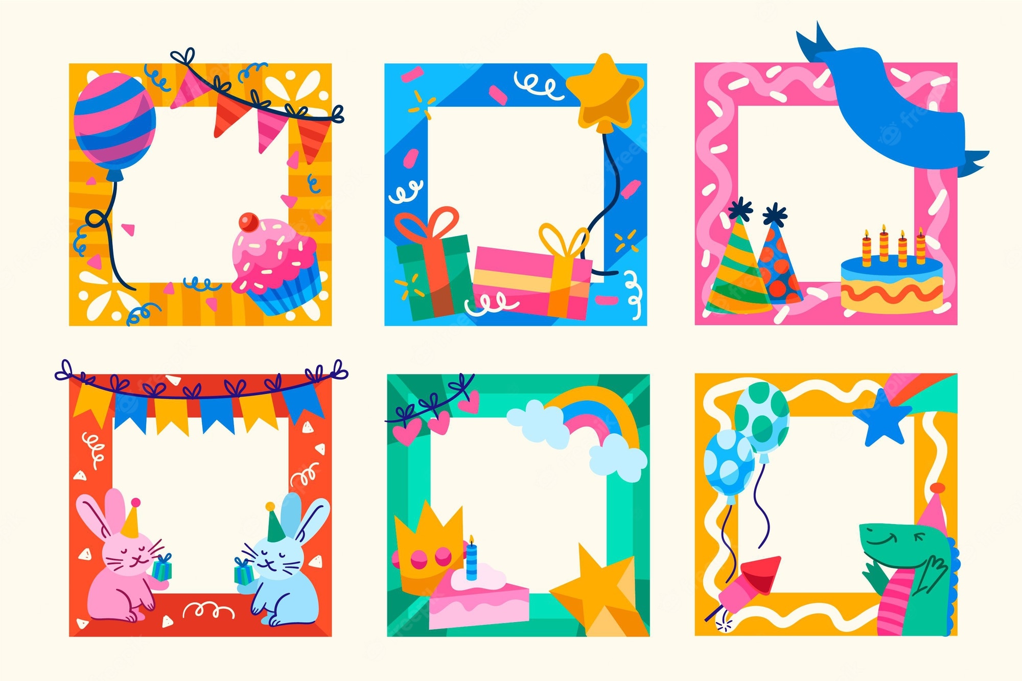Birthday frame Image. Free Vectors, & PSD