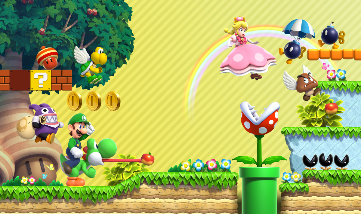 Mushroom Kingdom Features As New Wallpaper From My Nintendo