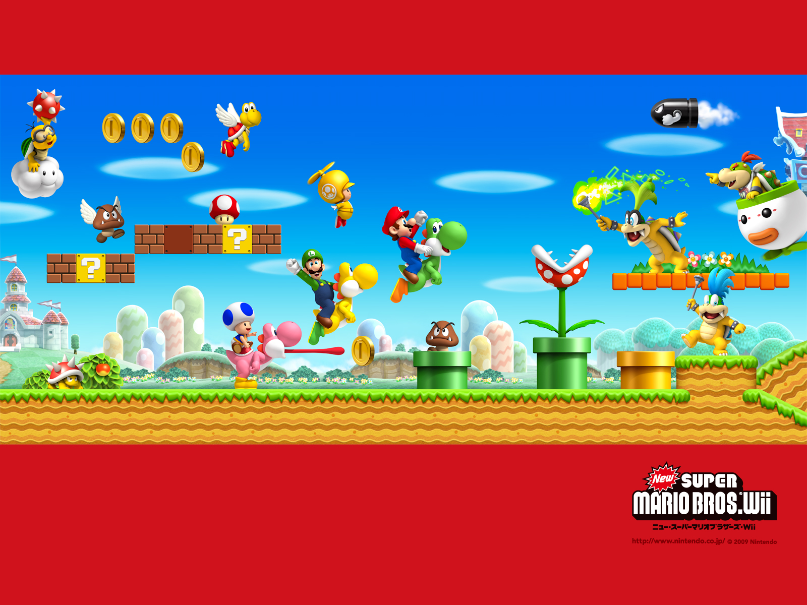 TMK. Downloads. Image. Wallpaper. New Super Mario Bros. Wii (Wii)