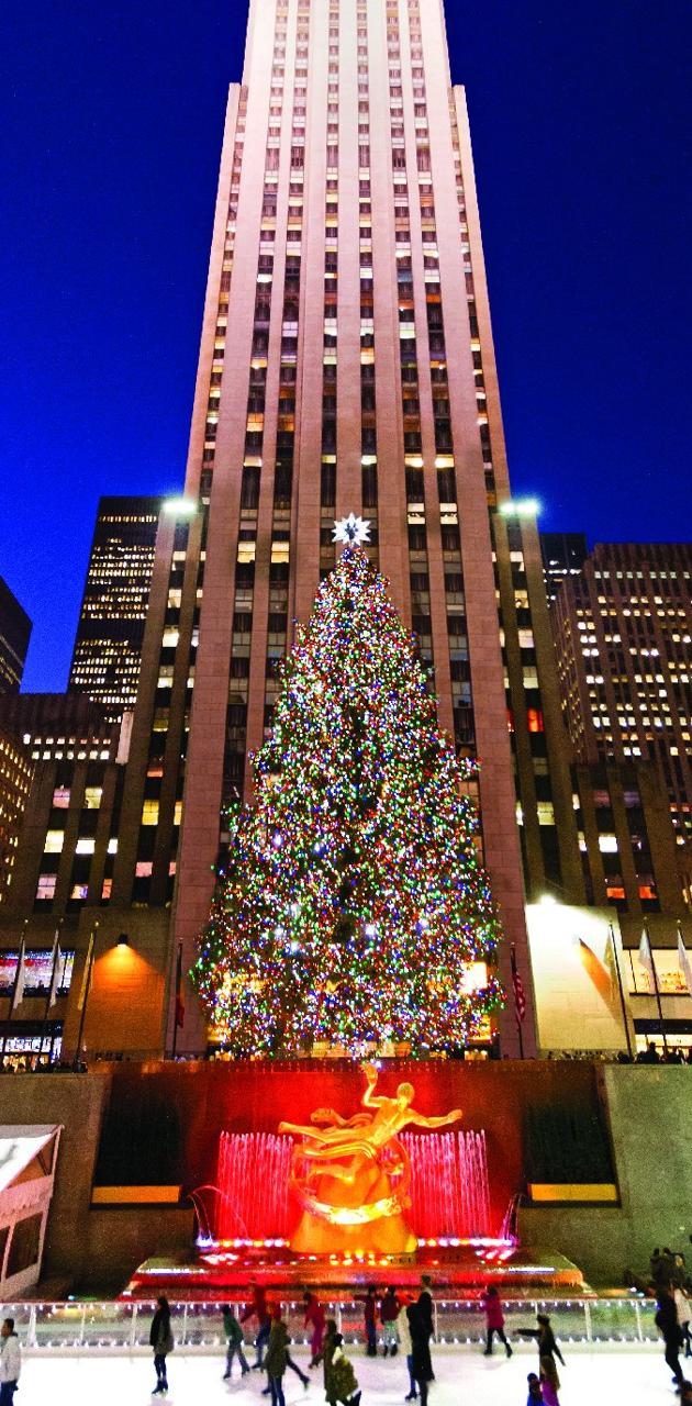 New York Christmas wallpaper