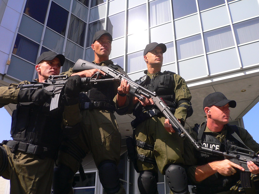 FBI SWAT TEAMS. These image showcase FBI SWAT teams utiliz