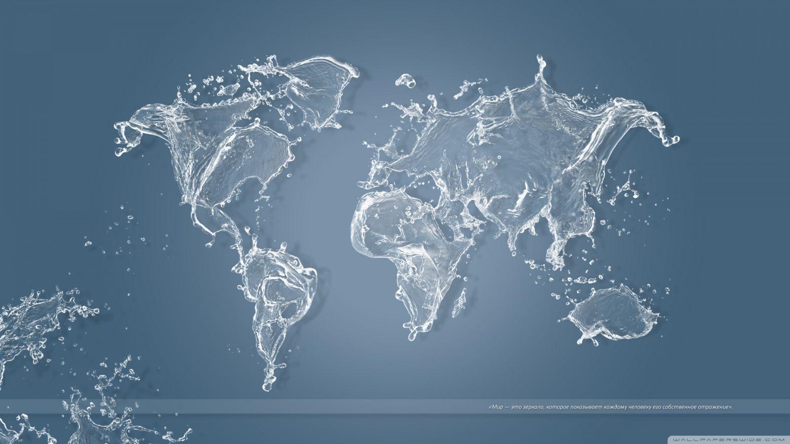 Water Map ❤ 4K HD Desktop Wallpaper for 4K Ultra HD TV • Wide