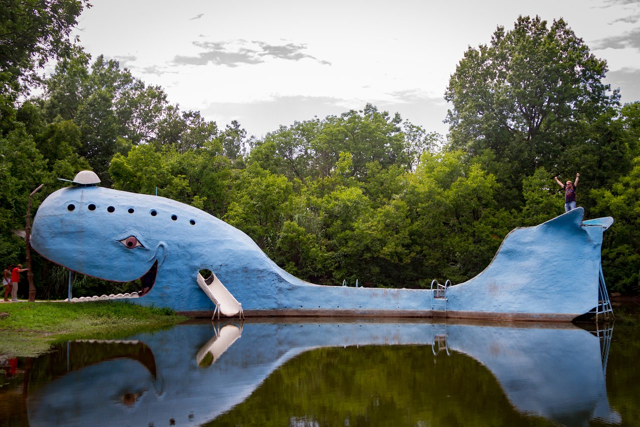 blue whale full view of Blue Whale of Catoosa