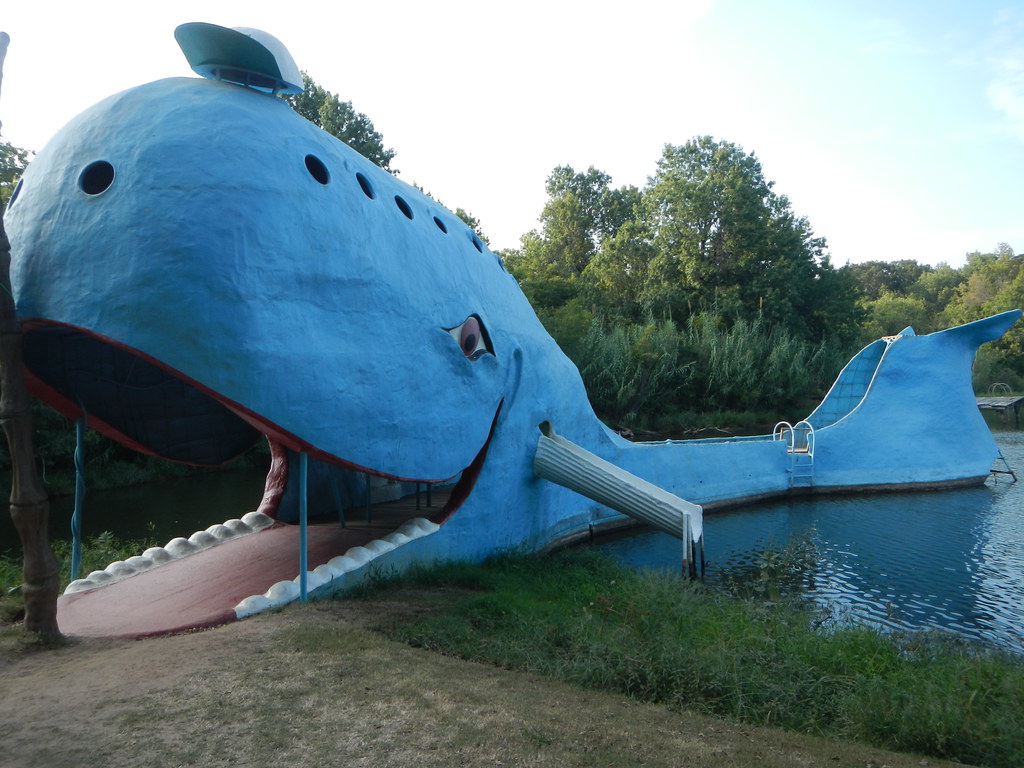 The Blue Whale of Catoosa. Route 66 Attraction built in 197