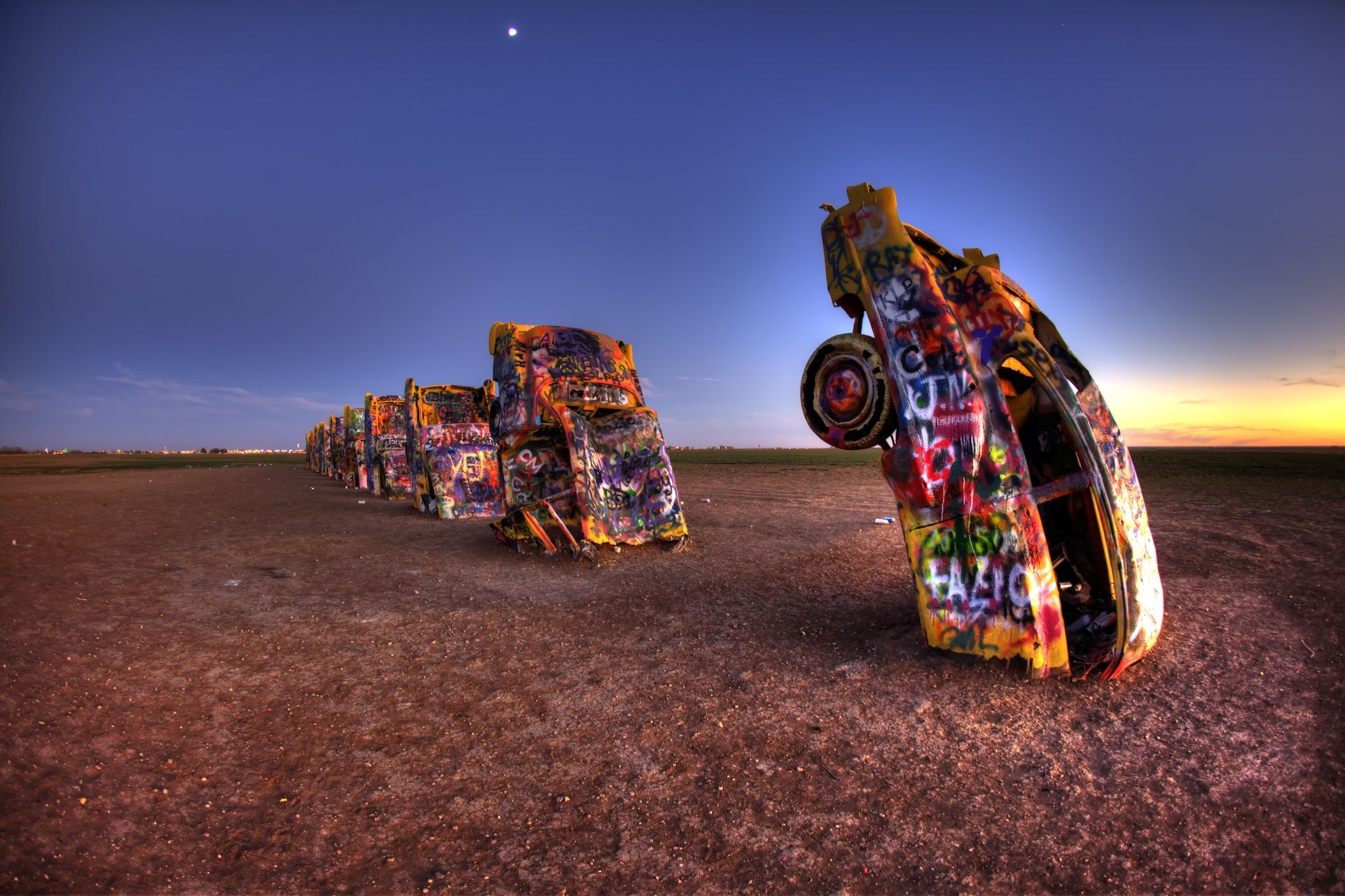 HDR Photo from the Cadillac Ranch in Amarillo, Texas