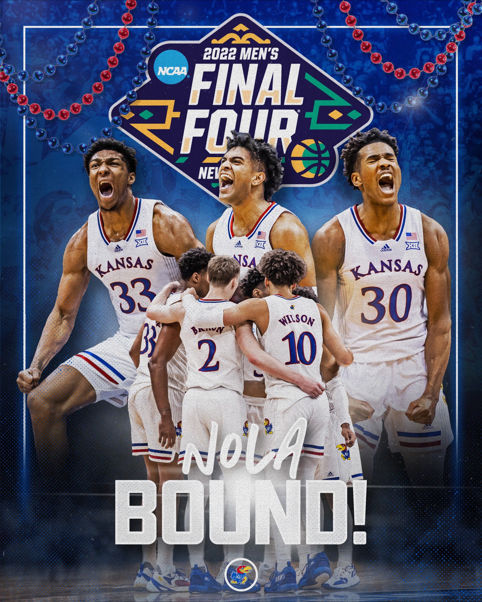 Kansas Men's Basketball'LL SEE YOU WONDERFUL PEOPLE IN NOLA!