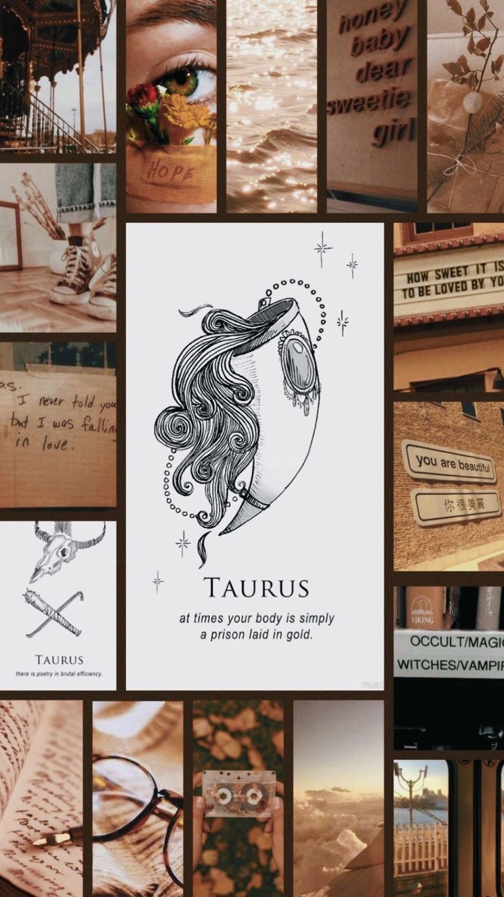✭Zodiac Signs✭. Taurus wallpaper, Taurus art, Taurus