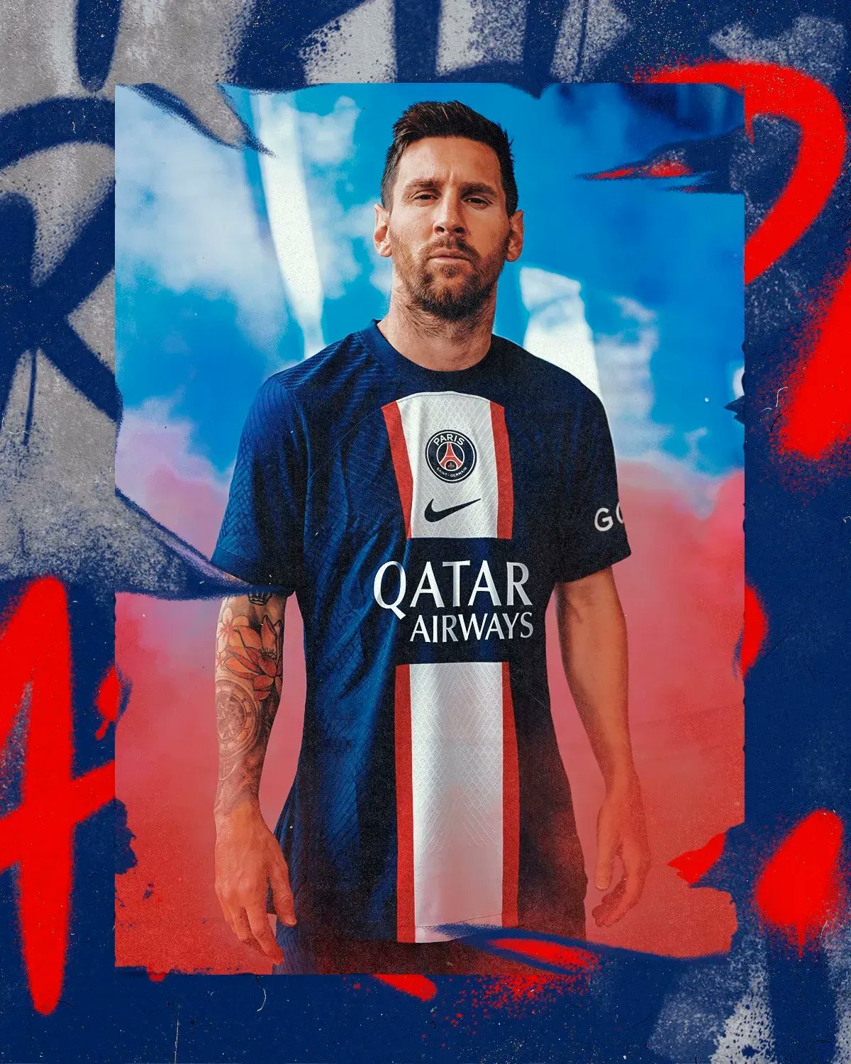 Lionel Messi Stuff Messi in PSG's new kit