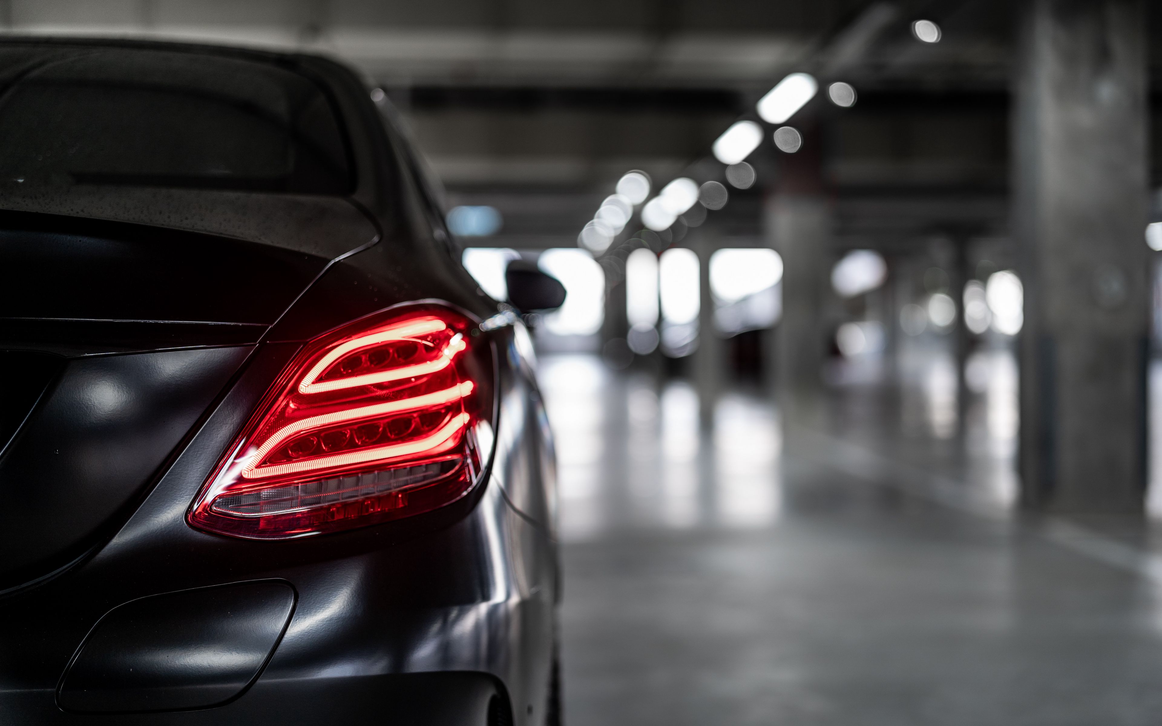 Download Wallpaper 3840x2400 Mercedes Benz, Mercedes, Headlight, Rear View, Car 4k Ultra HD 16:10 HD Background