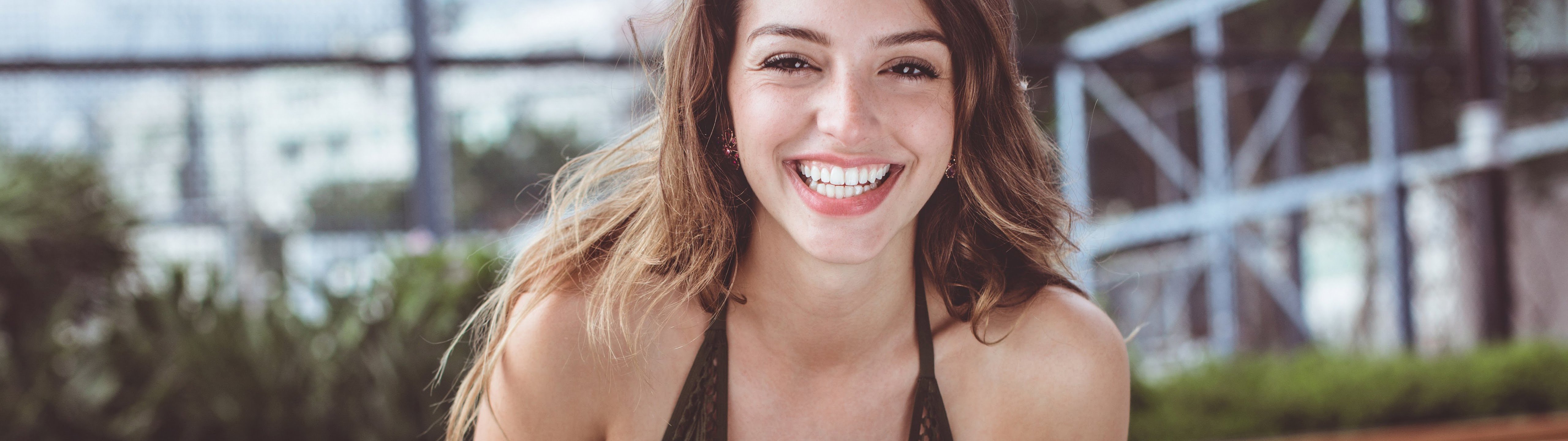 Celine Farach Beautiful Women Smile Model 8K Wallpaper