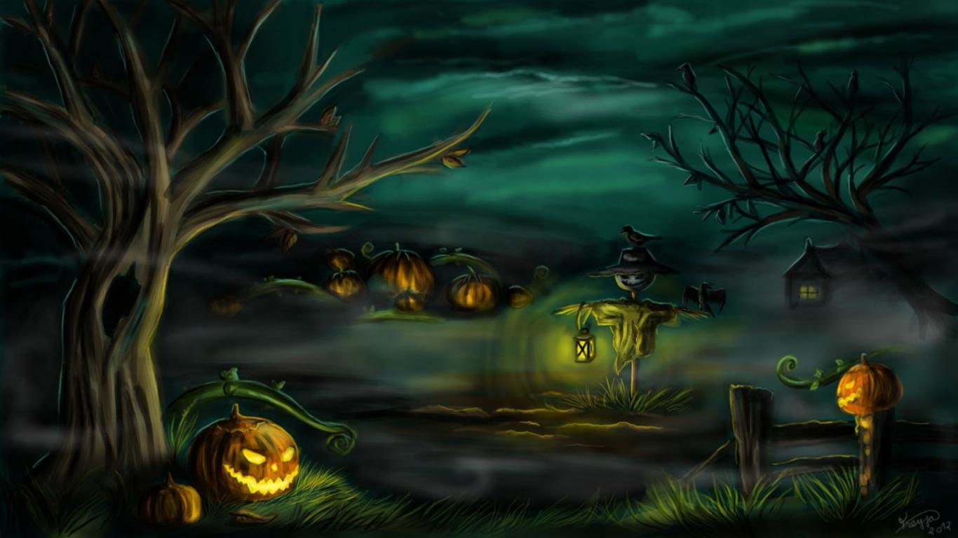 Halloween Wallpaper Free 1366 X 768 Halloween Background