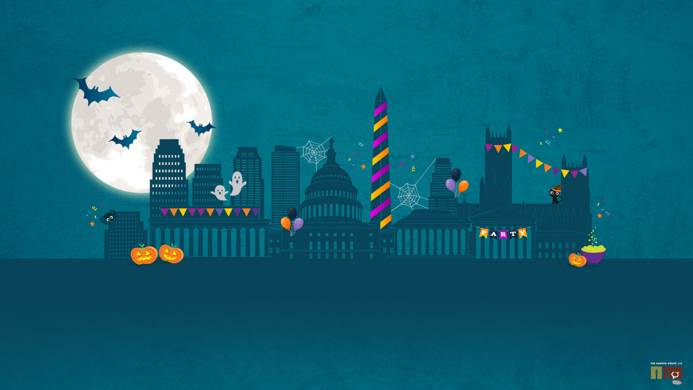 Download Scary, Halloween, night, Washington, cityscape wallpaper, 1366x Tablet, laptop