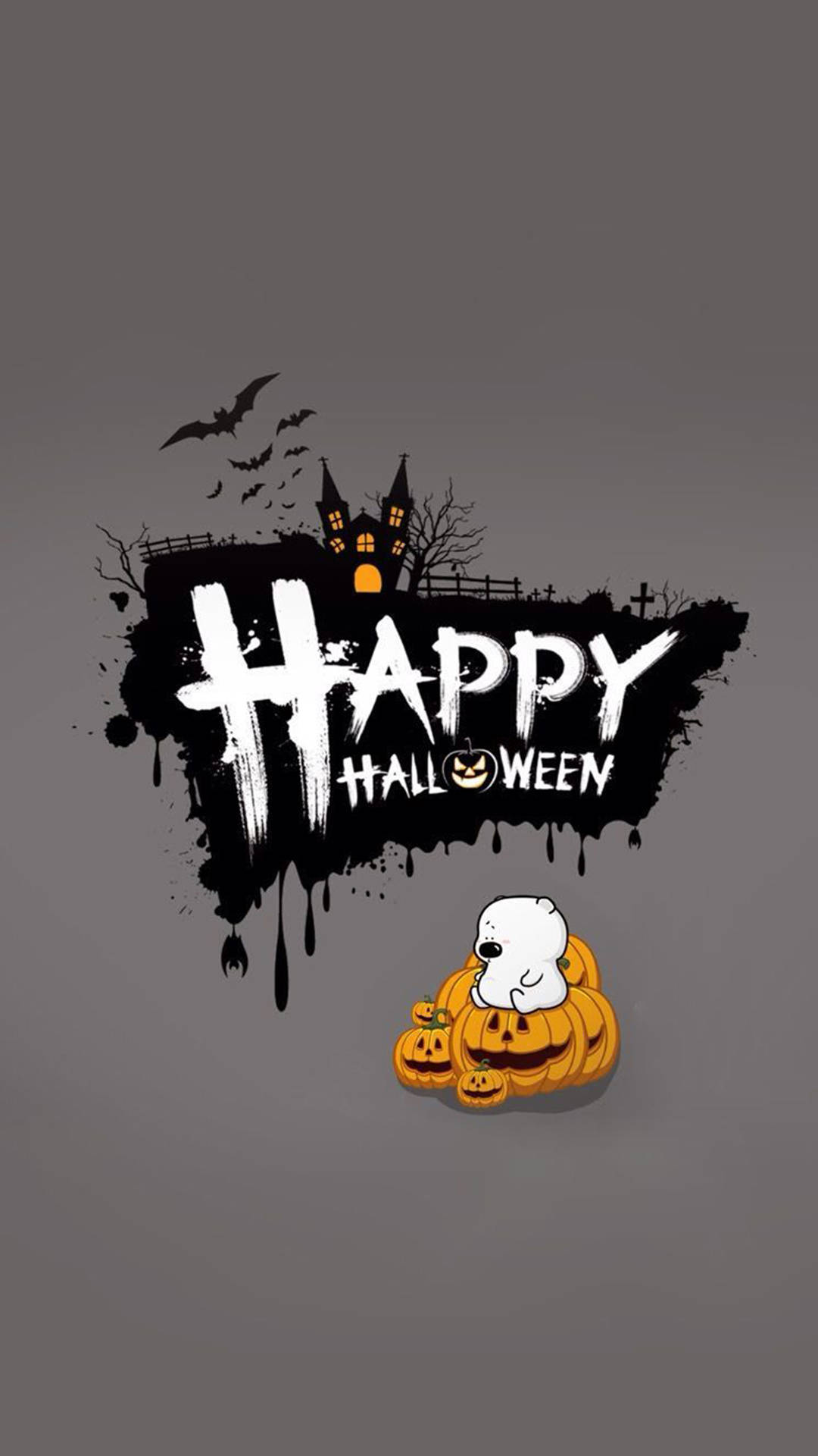 Download Scary Happy Halloween iPhone Wallpaper